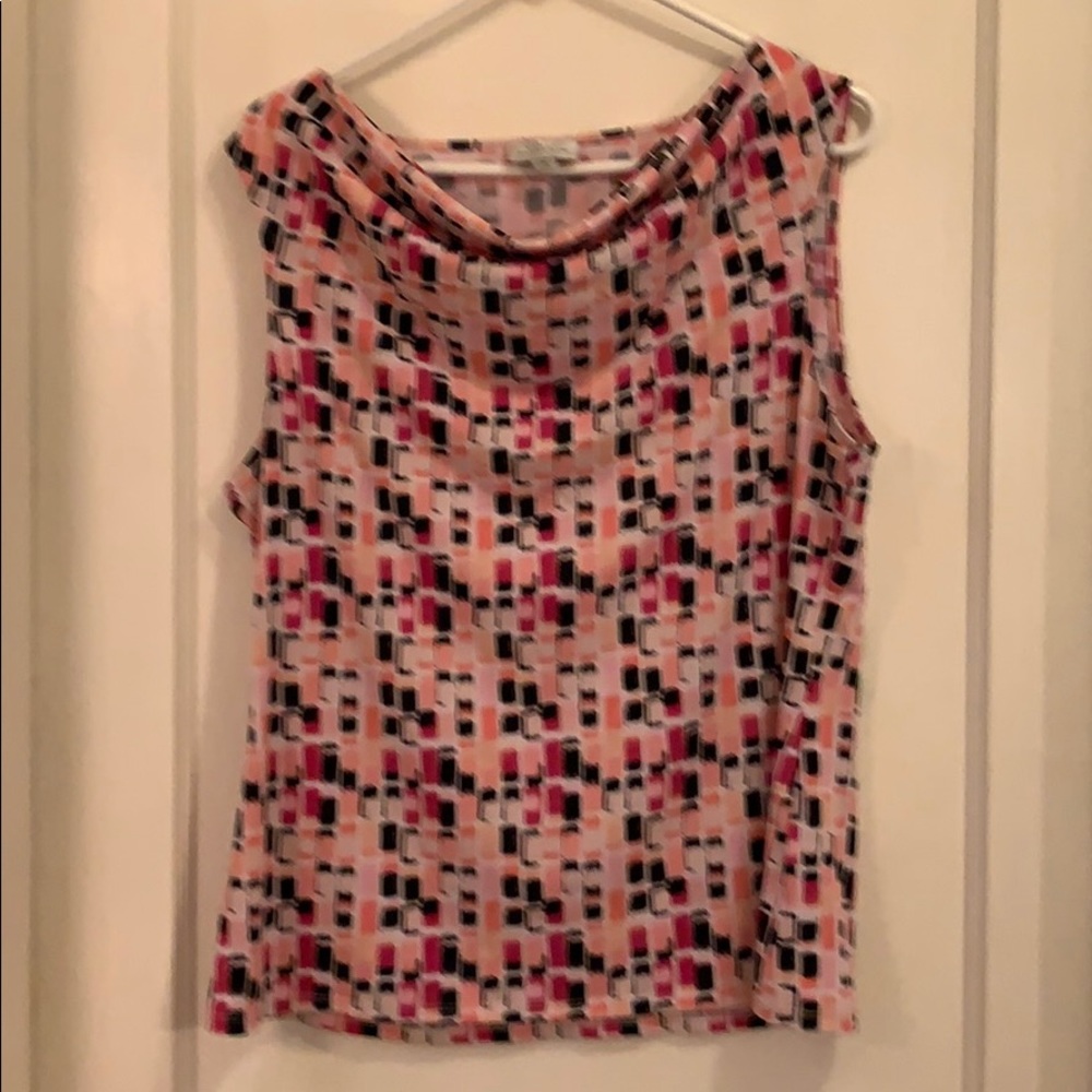Tahari cowl neck Shell